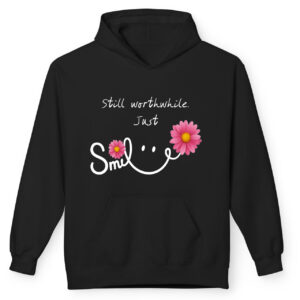 هودی (مردانه مشکی) مدل Smile کد H2048